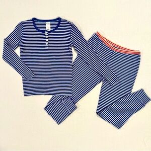 Johnnie B Portside Striped Pajamas Boys 11 Y Girls Nautical Navy Mini Boden Fall